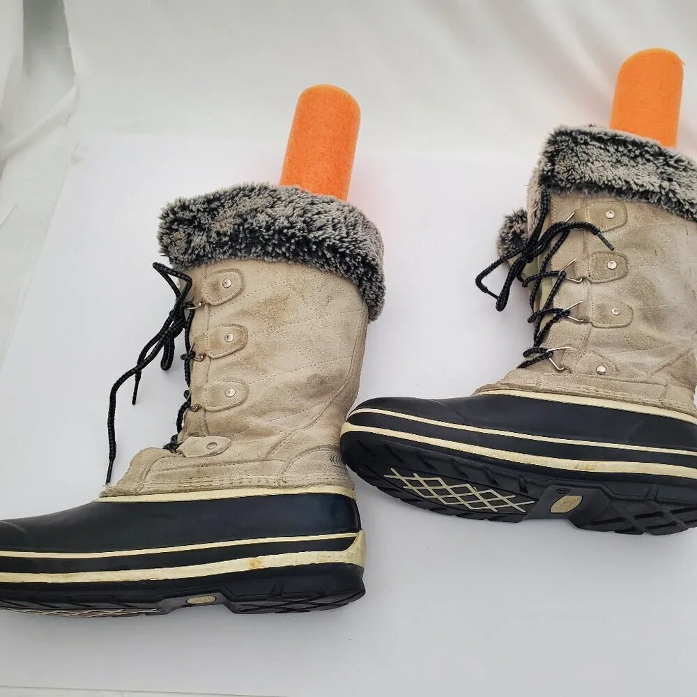 Khombu Winter Snow Boots with Faux fur - Size 8
